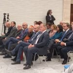 Paolo Poli, On. Lorenzo Fontana, S.E. Cardinale Giovanni Battista Re