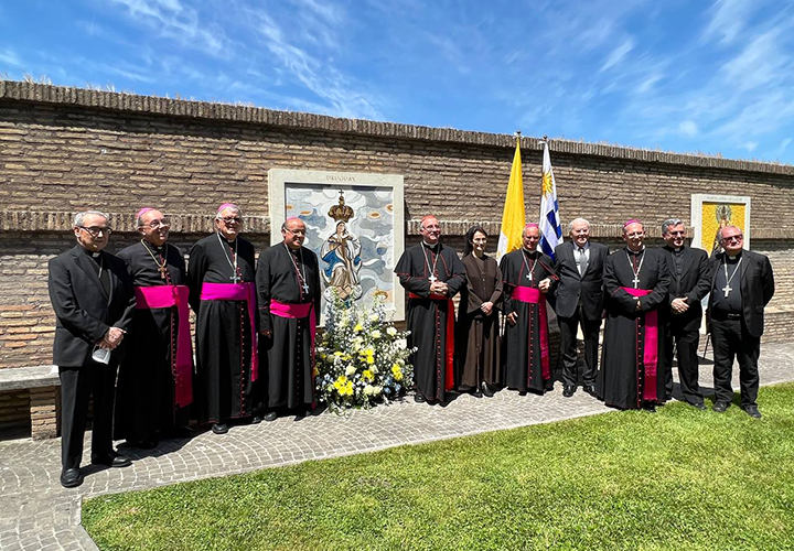 Inaugurazione del mosaico dell'ambasciata dell'uruguay