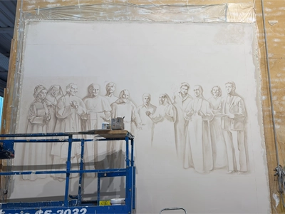 Affresco in laboratorio