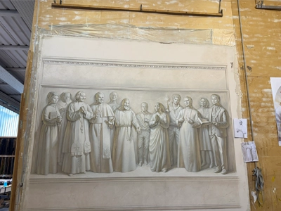 Affresco finito in laboratorio