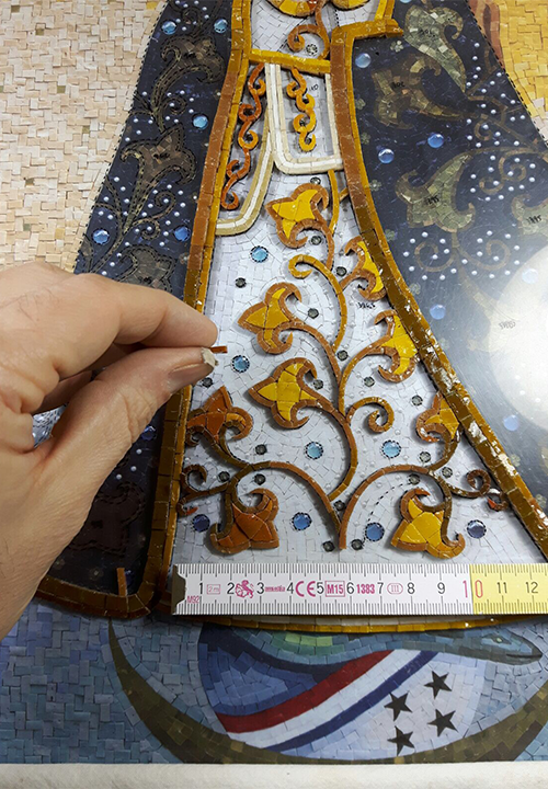 Realizzazione del mosaico per l'ambasciata del Paraguay in Vaticano