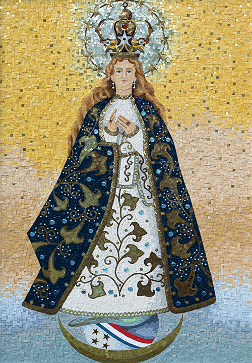 mosaico per l'ambasciata del Paraguay in Vaticano