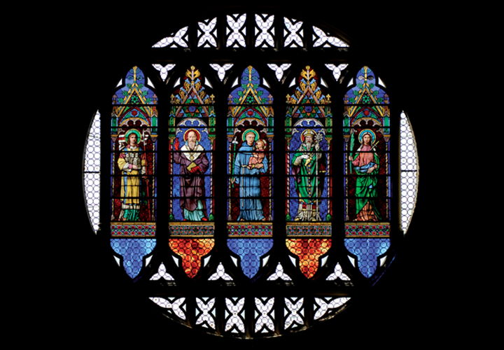 dettaglio del restauro della basilica di S. Antonio da Padova
